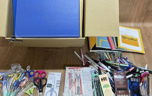 文房具の寄付